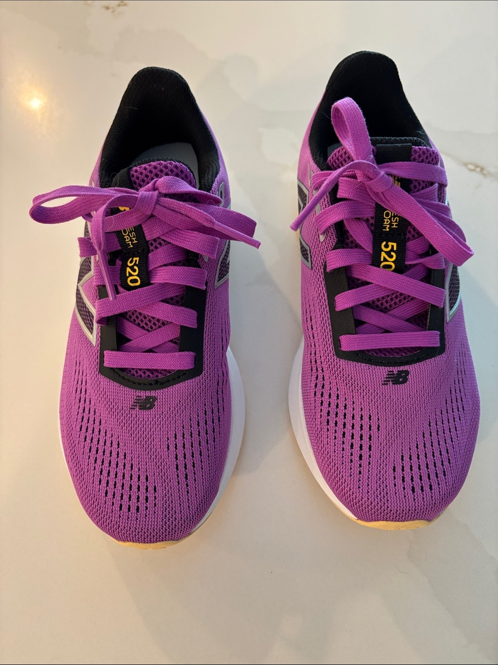 New Balance Women's Purple Lace-Up Athletic Sneakers